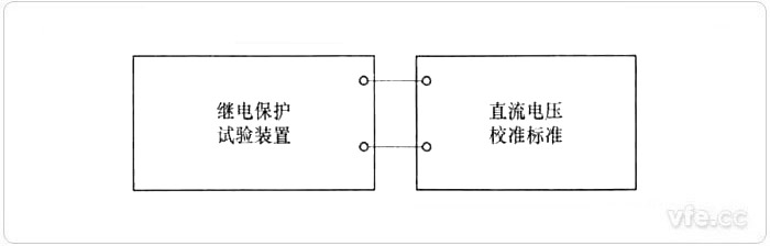 直流電壓校準接線示意圖