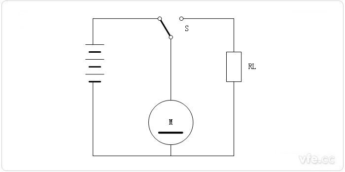 配置動態制動電阻的電動機電路